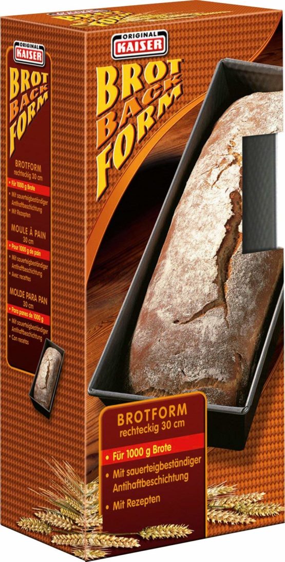 KAISER 650043 Bread Mould 30 cm Baking Pan Very Good Non-Stick Coating Sourdough Resistant Even Browning Through Optimal Heat Conduction, Anthracite - Image 4