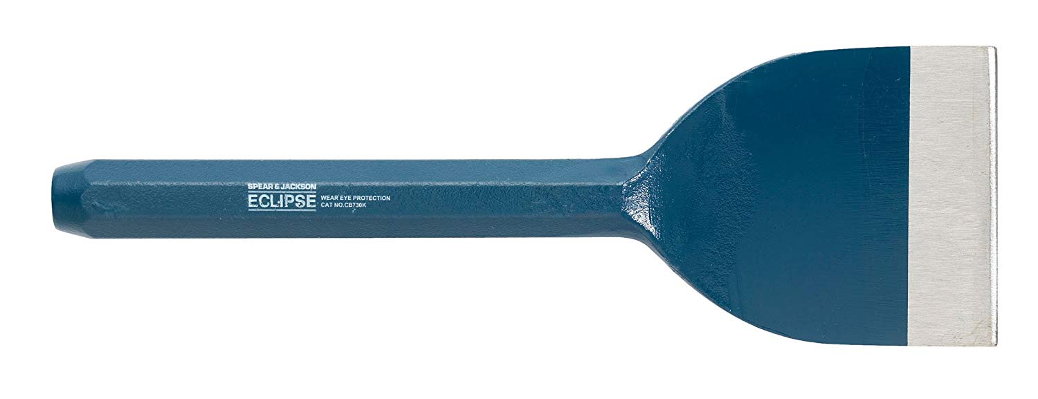 Eclipse Professional Tools CB730K Brick Bolster Chisel 9" x 3/4" x 3", 229 mm x 76 mm, Blue
