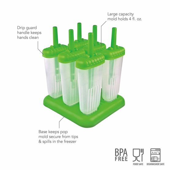 Groovy Ice Pop Moulds, Set of 6 - Image 2