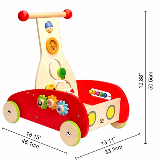Hape E0370 Wonder Walker - Multi-Activity Push Along Wooden Toy - Image 4