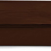 DiLetto Casa Plain Dye Program-Flat Sheet 200x275-Brown-100 Percale, cotton, Brown