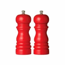 Premier Housewares Salt and Pepper Mill Set, 14.2 cm - Hi Gloss Black