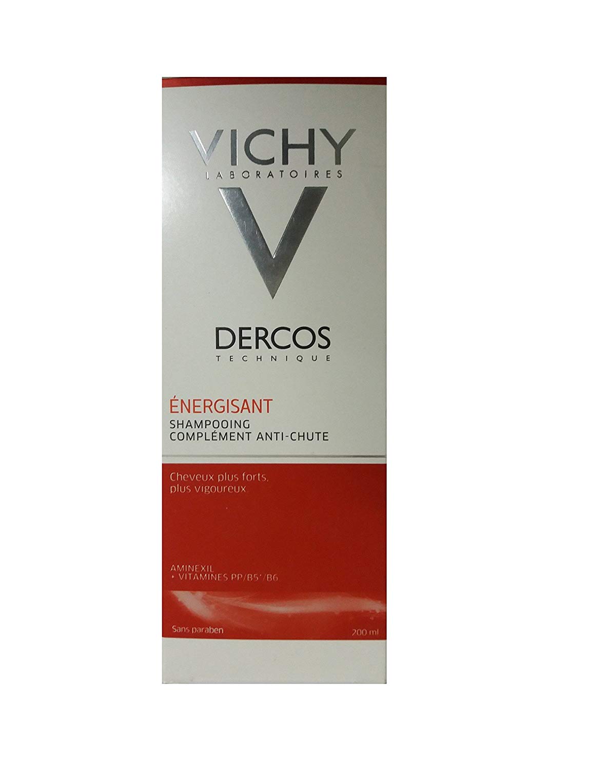 Vichy Dercos Energy+ Stimulating Anti-Hair Loss Shampoo for Thinning Hair and Sensitive Scalps Formulated with Aminexil and Niacinamide to Strengthen Hair and Reduce Breakage