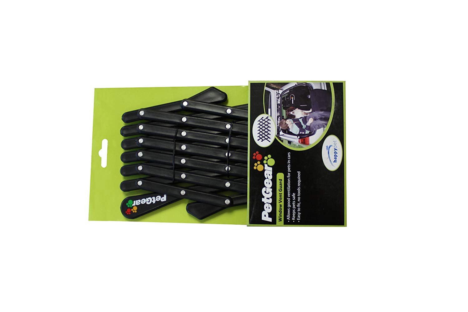 Pet Gear Window Guard in Black Easy Fit Universal Expandable No Tools Required Travel Mesh Vehicle Ventilation Grate - Image 3