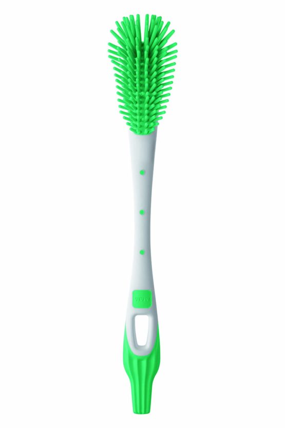 MAM Soft Baby Bottle Brush, Teat Brush with Hanging Hole for Easy Storage, Non-Scratch Brush, Ideally Suited for Cleaning Bottle Teats, Unisex (Colour May Vary)