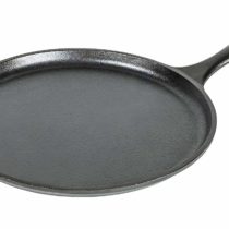Lodge Pre-Seasoned Cast Iron Pancake Pan Crepe Pan for Indoor and Outdoor Use. Induction Frying Pan. Oven