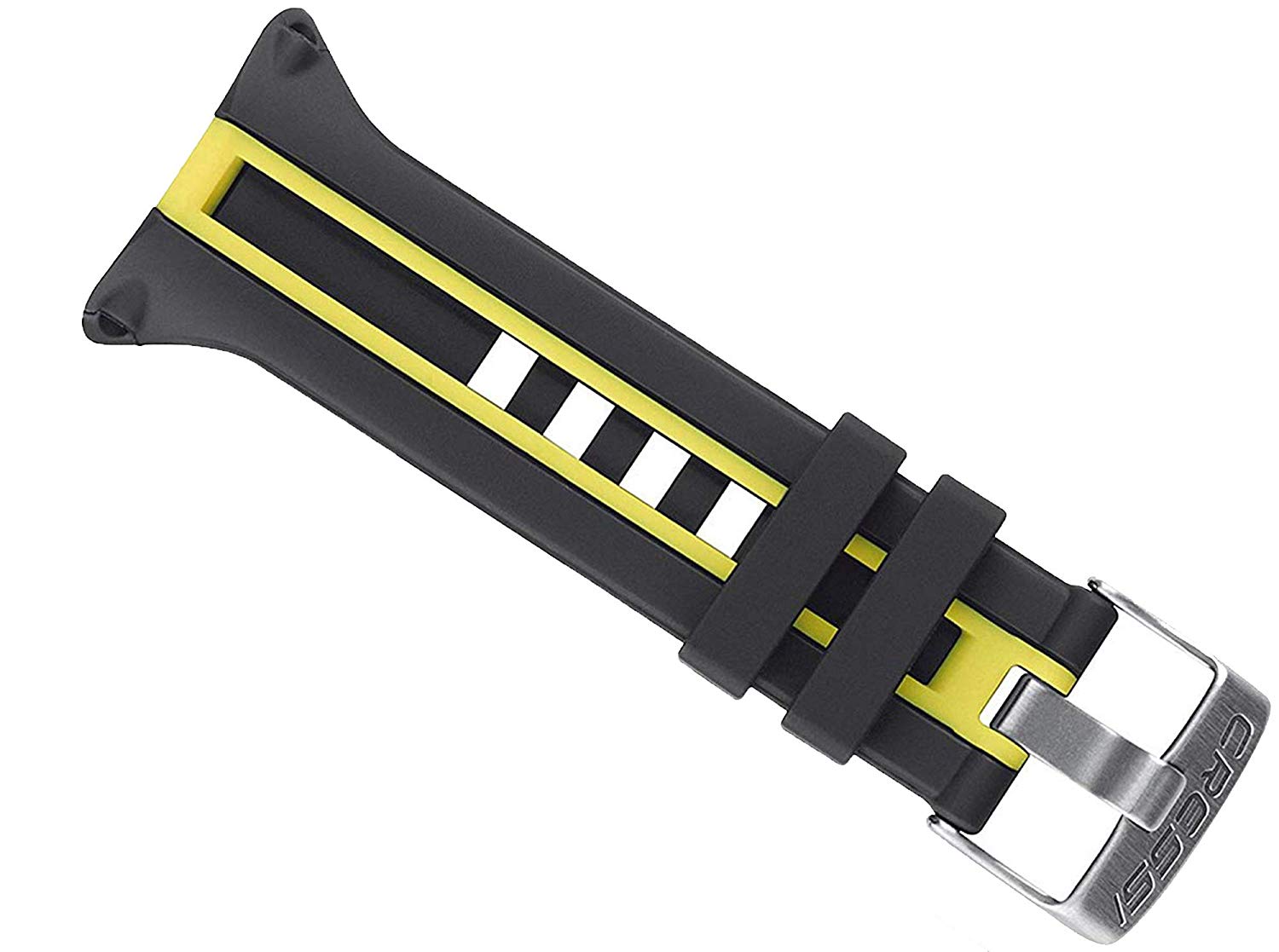 Cressi Strap for Leonardo Scuba Diving Computer Italian Quality Since 1946, Black / Yellow - Image 3