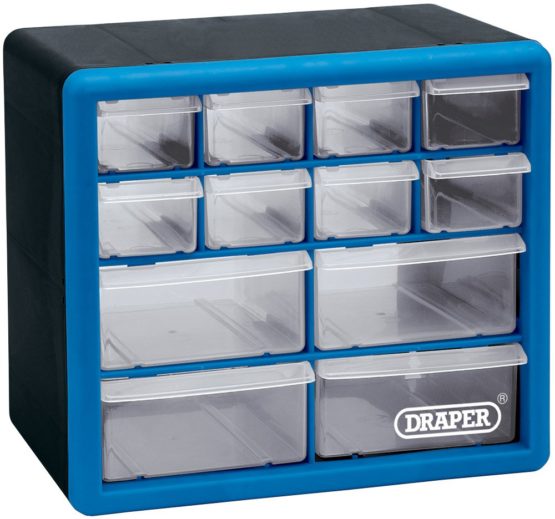 Draper 12014 Plastic Organiser with 12 Drawer