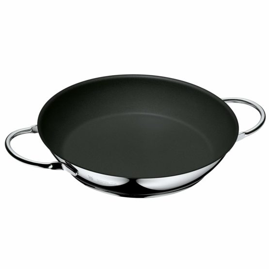 WMF serving pan coated Ø 24cm CeraDur Profi pouring rim plastic handle with flame retardants Cromargan stainless steel CeraDur suitable for induction hand wash