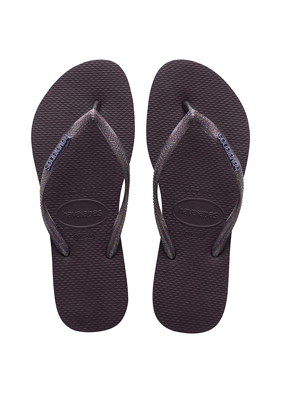 Havaianas Women’s Slim Logo Metallic Flip Flops BigaMart