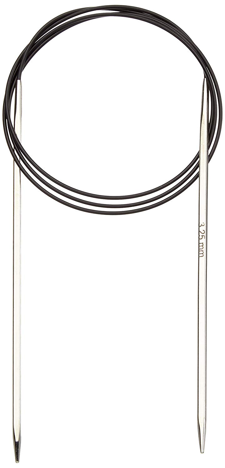 KnitPro Nova Cubics Fixed Circular Needles 40" (100cm), Silver, 3.25mm
