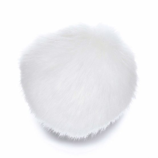 Bernat Faux Fur Pom, Other, White Rabbit, 10.89 x 10.89 x 14.06 cm, 16700101005 - Image 2