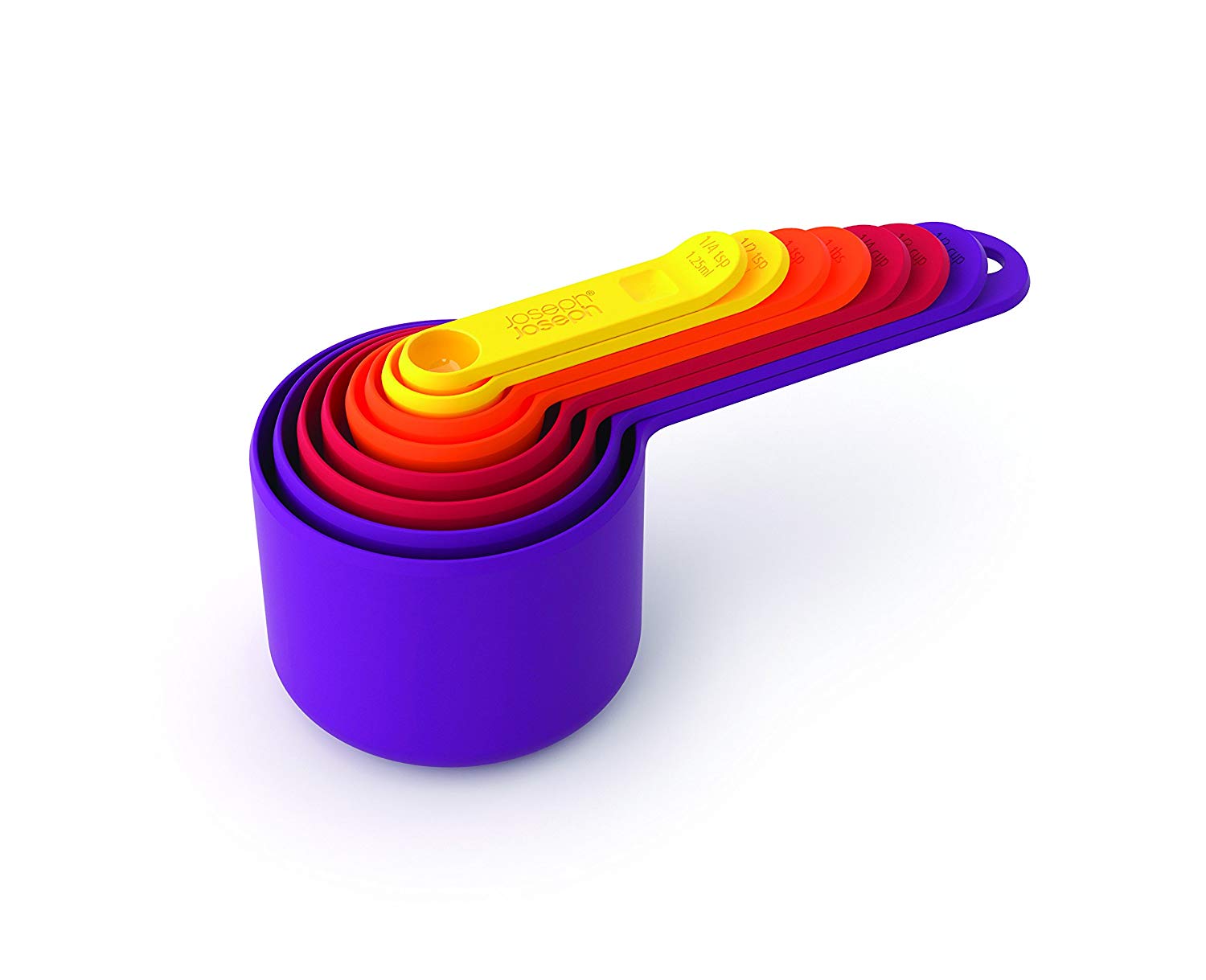 Joseph Joseph Nest Measuring Cup Set, Multicolour, 24, 8-Piece, 7.7 x 17.3 x 8 cm