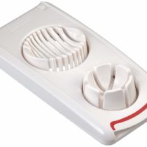 Leifheit Egg cutter Combi in white/red, stainless steel