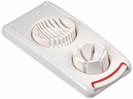 Leifheit Egg cutter Combi in white/red, stainless steel