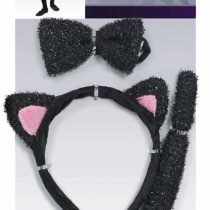 amscan 10132967 Black Glitter Cat Costume Accessory