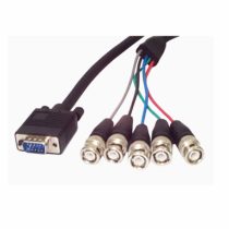 StarTech VGABNC5 6 ft (1.8 m) VGA to BNC Cable, HD15 VGA to 5 BNC, Coaxial High Resolution, Male/Male, BNC Cable