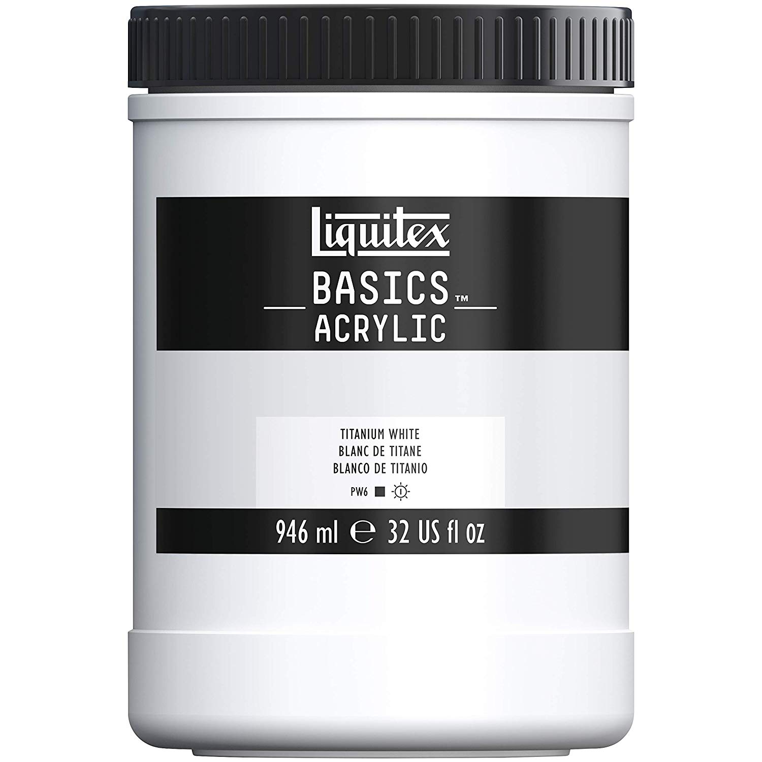 Liquitex Basics 4332432 Acrylic Paint, Mono-pigmented Artist Pigments, Lightfast, Medium Viscosity, Archive Quality