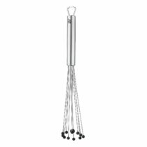 WMF Profi Plus flexi whisk, 27 cm, whisk with silicone balls, Cromargan stainless steel partially matte, silicone, whisk, whisk, dishwasher-safe