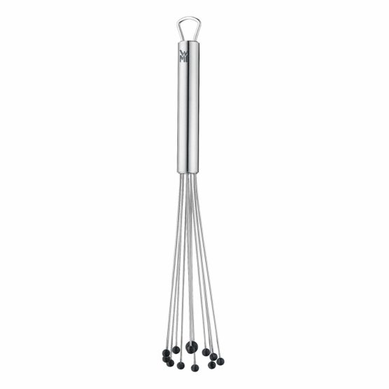 WMF Profi Plus flexi whisk, 27 cm, whisk with silicone balls, Cromargan stainless steel partially matte, silicone, whisk, whisk, dishwasher-safe