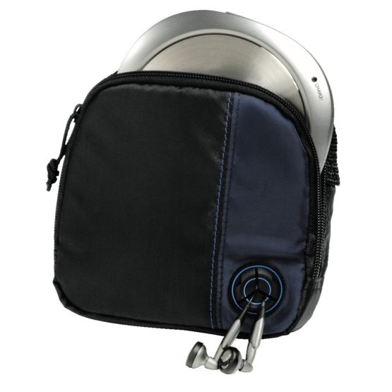 Hama 33716 CD Player Bag for CD Player and 3 CDs - Black/Blue