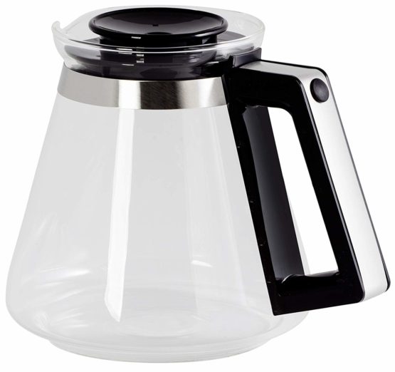 Melitta Replacement Jug Aroma Signature, Capacity 1.25 Litre, For Filter Coffee Makers Aroma Signature DeLuxe Black, Black/Silver