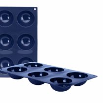 IBILI Blueberry Baking Mould with 6 half-sphere cups Silicone, Blue, 30 x 18 x 3 cm