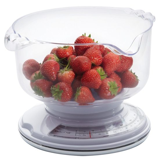 KitchenCraft Mechanical Kitchen Scales with Bowl and Add and Weigh Feature, Gift Boxed, 3kg Capacity - Image 4