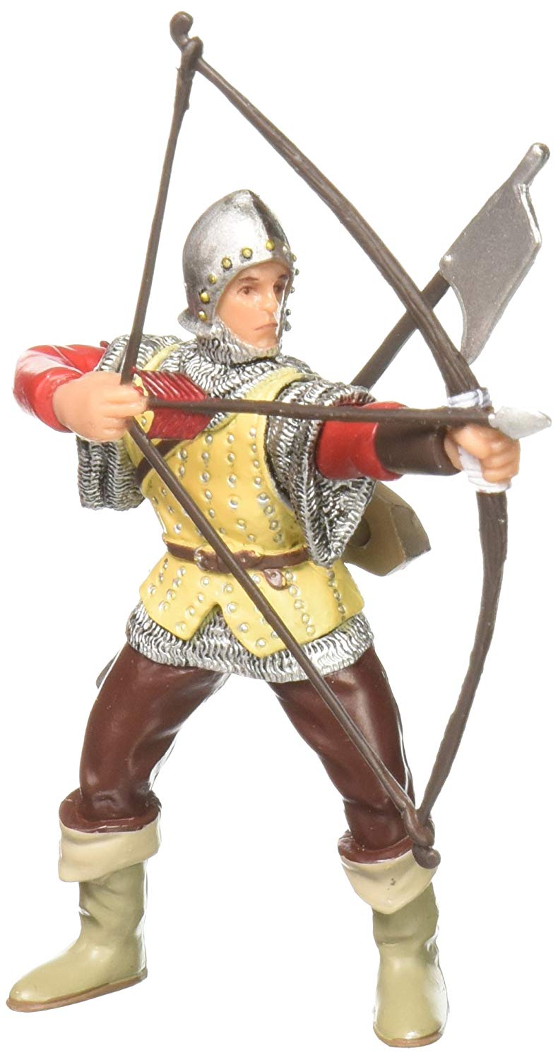 Papo MEDIEVAL-FANTASY Soldier Figurine, 39384 Red Bowman, Multicolour, 9x5x9 Centimeters, Papo 39384 Red Bowman, Multicolour