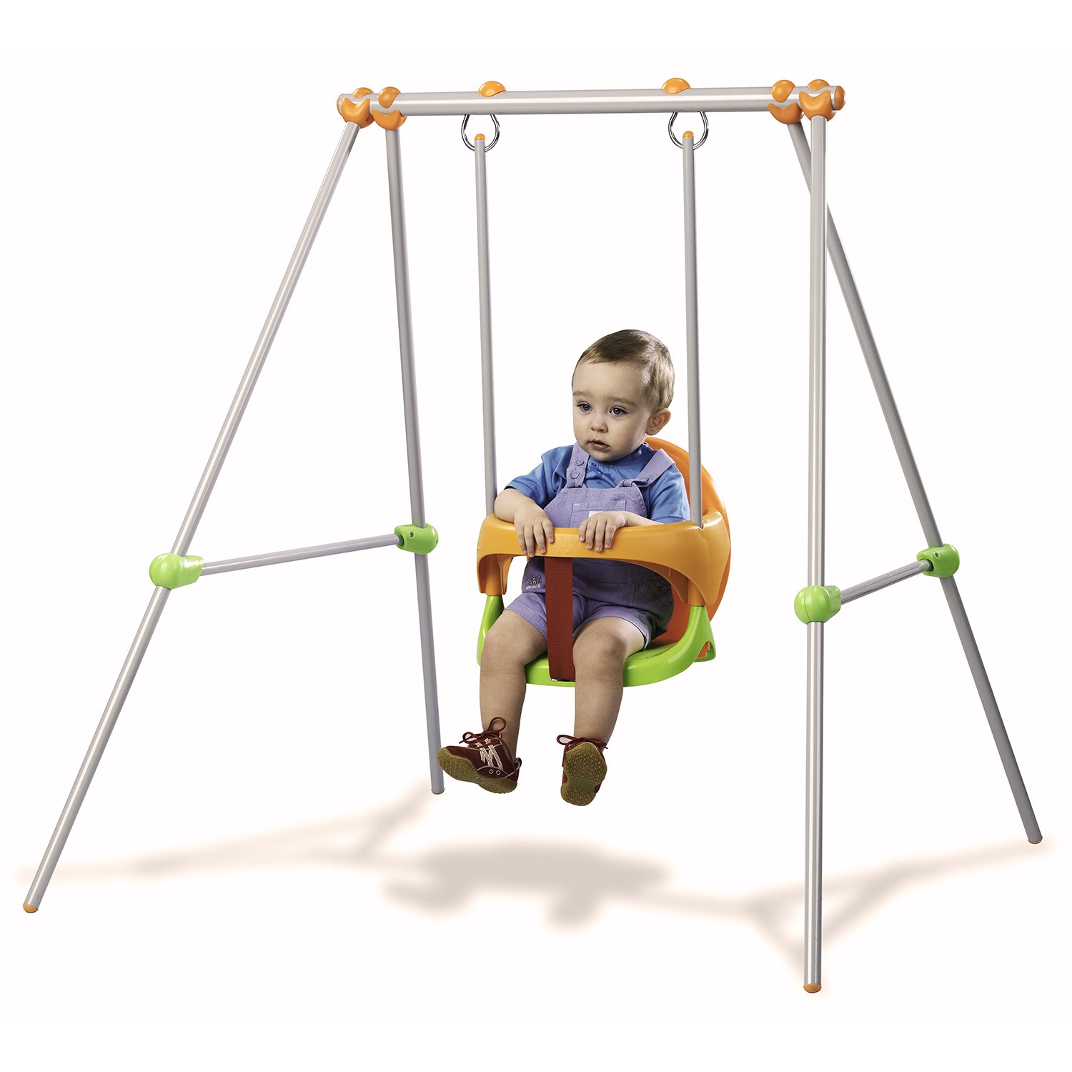 Smoby Baby Swing Metal, Green / Orange, 120 cm x 124 cm x 120cm - Image 4