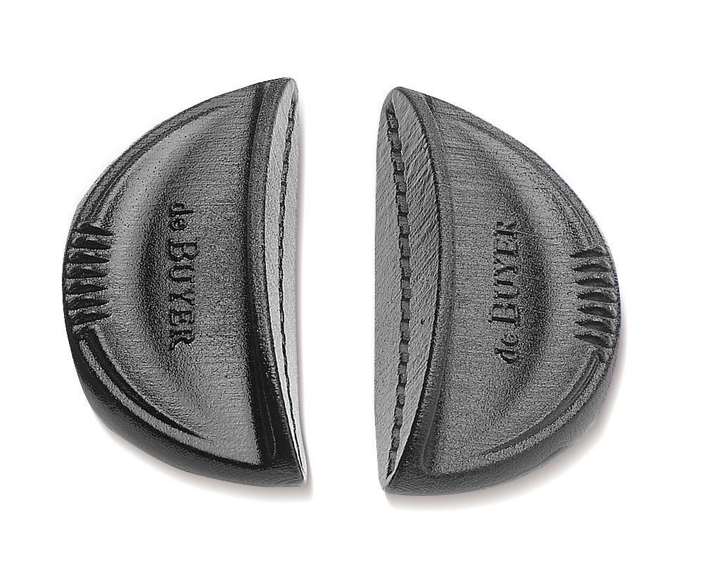 De Buyer Two Piece Black Twisty Removable Silicone Clip On Side Handles, Black, 9.6 x 8.61 x 3.4 cm