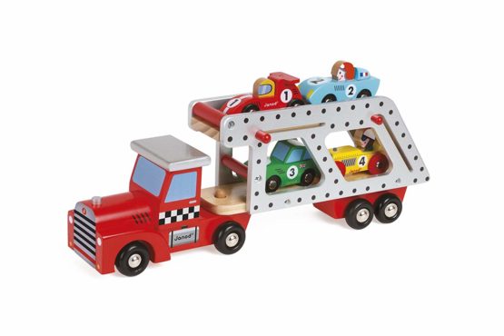 Janod F1 Racing Cars Lorry