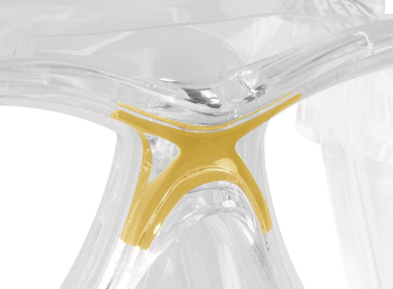 Cressi Kids Marea Jr Scuba Diving and Snorkeling Junior Mask - Transparent/Yellow, standard size - Image 3