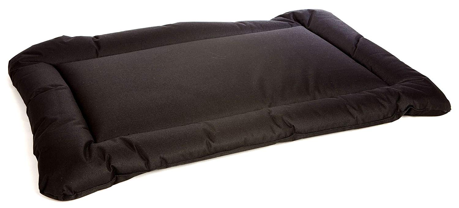 P & L Superior Pet Beds Heavy Duty Waterproof Rectangular Cushion Pad, Large, Black, Large 85 x 61 x 5 cm