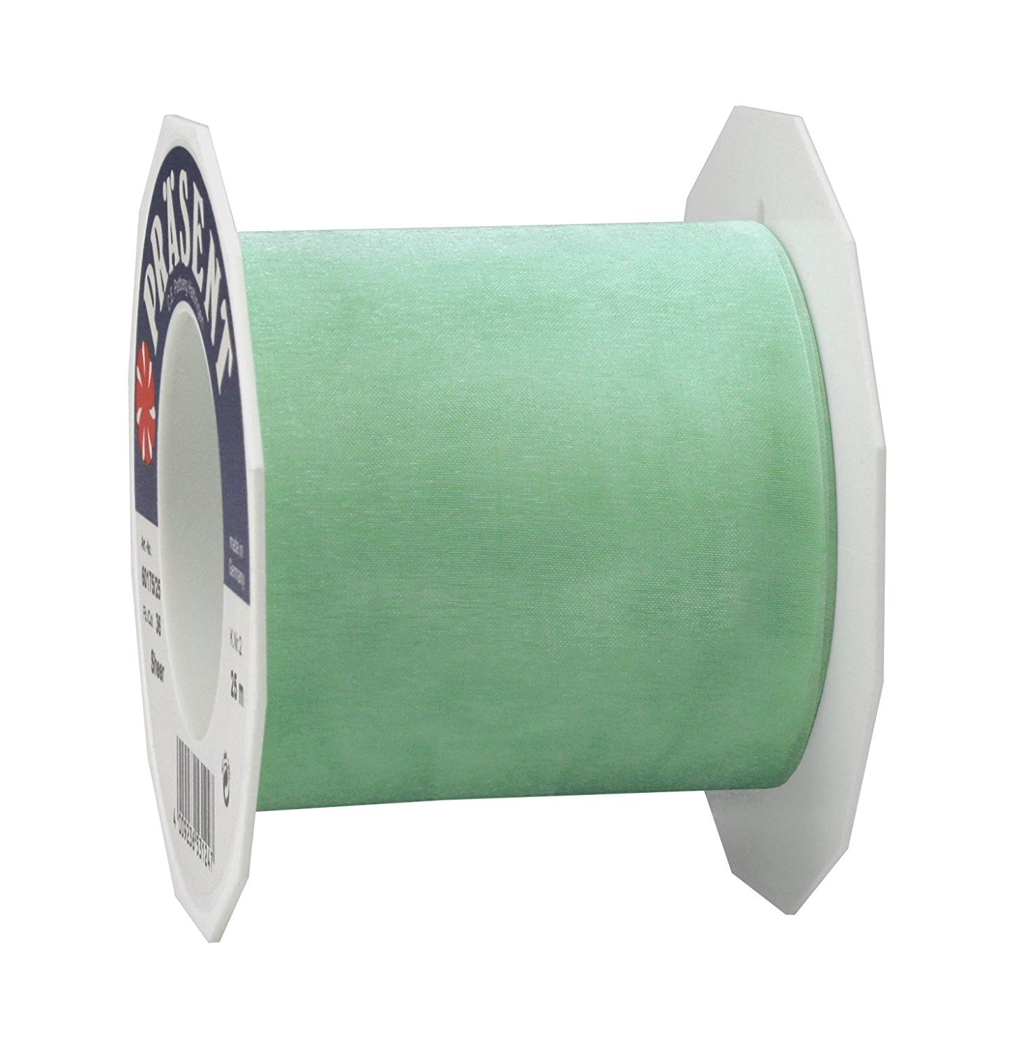 C.E. Pattberg Sheer Organza Ribbon Mint Green, 27 Yards Gift Wrap Ribbon, 2.8 inches Width