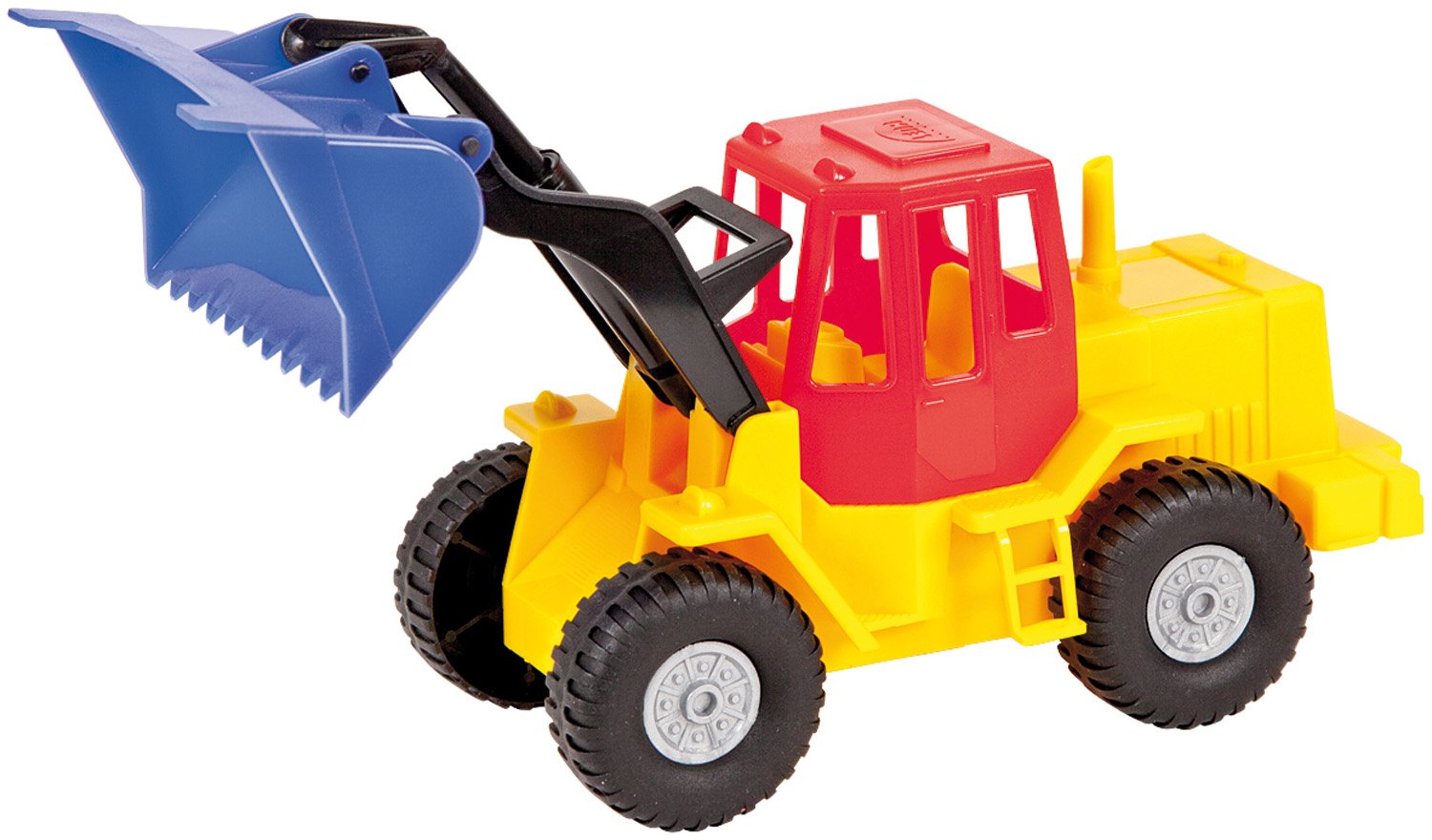 Lena 07252, PROFI front-end loader, construction vehicle approx. 27 cm, robust shovel loader with movable front shovel