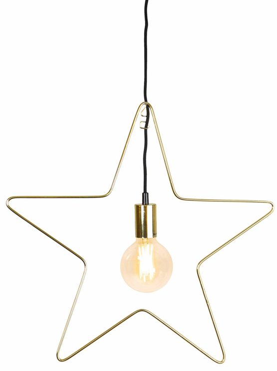 Star Hanging Ramsvik ca. 55 x 55 cm, E 27 Socket, Colour: Brass, Metal, E27 - Image 2