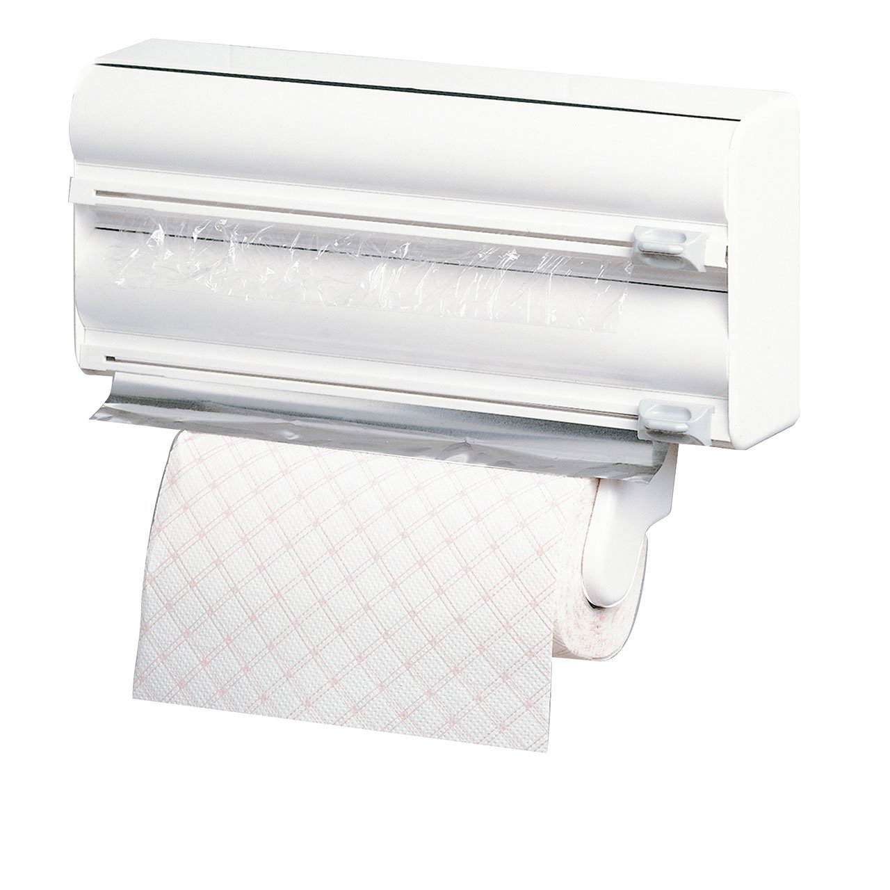 Rayen Kitchen Roll Holder, ABS, White, 15 x 4 x 10 inches, 2200 Model Number, Wall Mount, 15"x4"x10"