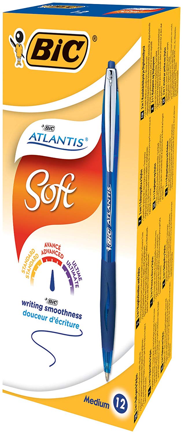 BIC 902132 - BIC Atlantis Premium Retractable 1.0mm Blue 902132 - Image 2