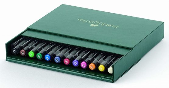 Faber-Castell Pitt Artist Pen Gift Box of 12 Colours - Image 3