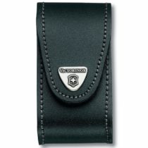 Victorinox Belt Pouch Leather for Swiss Army Knife Pocket Knife, Belt Loop, Hook-and-Loop- fastener, Black