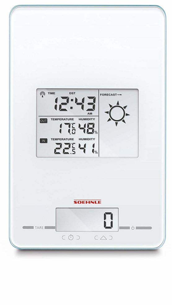 Soehnle Meteo Centre 5-in-1 Weather Station/Clock/Timer/Alarm and Kitchen Scale (European Time Only) - Image 4