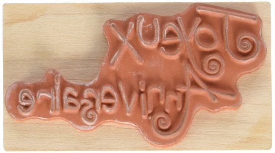 Artemio Wooden Stamp D Text Joyeux Anniversaire - Image 2