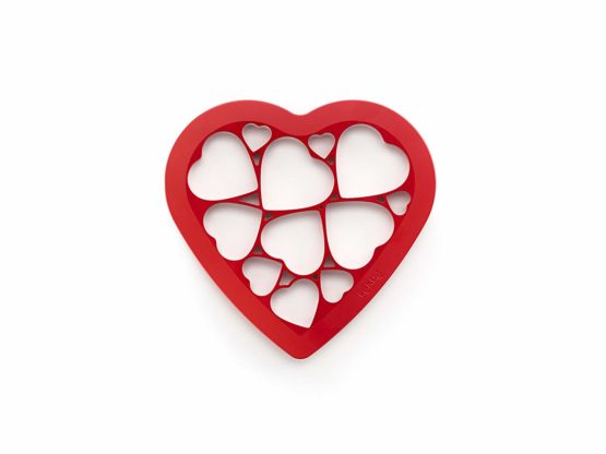 Lékué Cookie Puzzle Hearts, Red