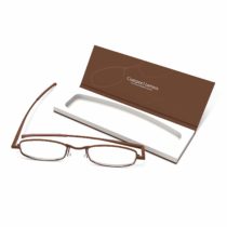 IF Compact Lenses Readers Slim Flat-Folding Unisex Reading Glasses - Espresso,"+1.5"""
