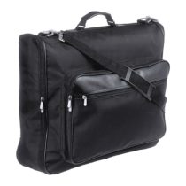 eBuyGB Polyester Folding Garment Bag Clothing Travel Briefcase, Black