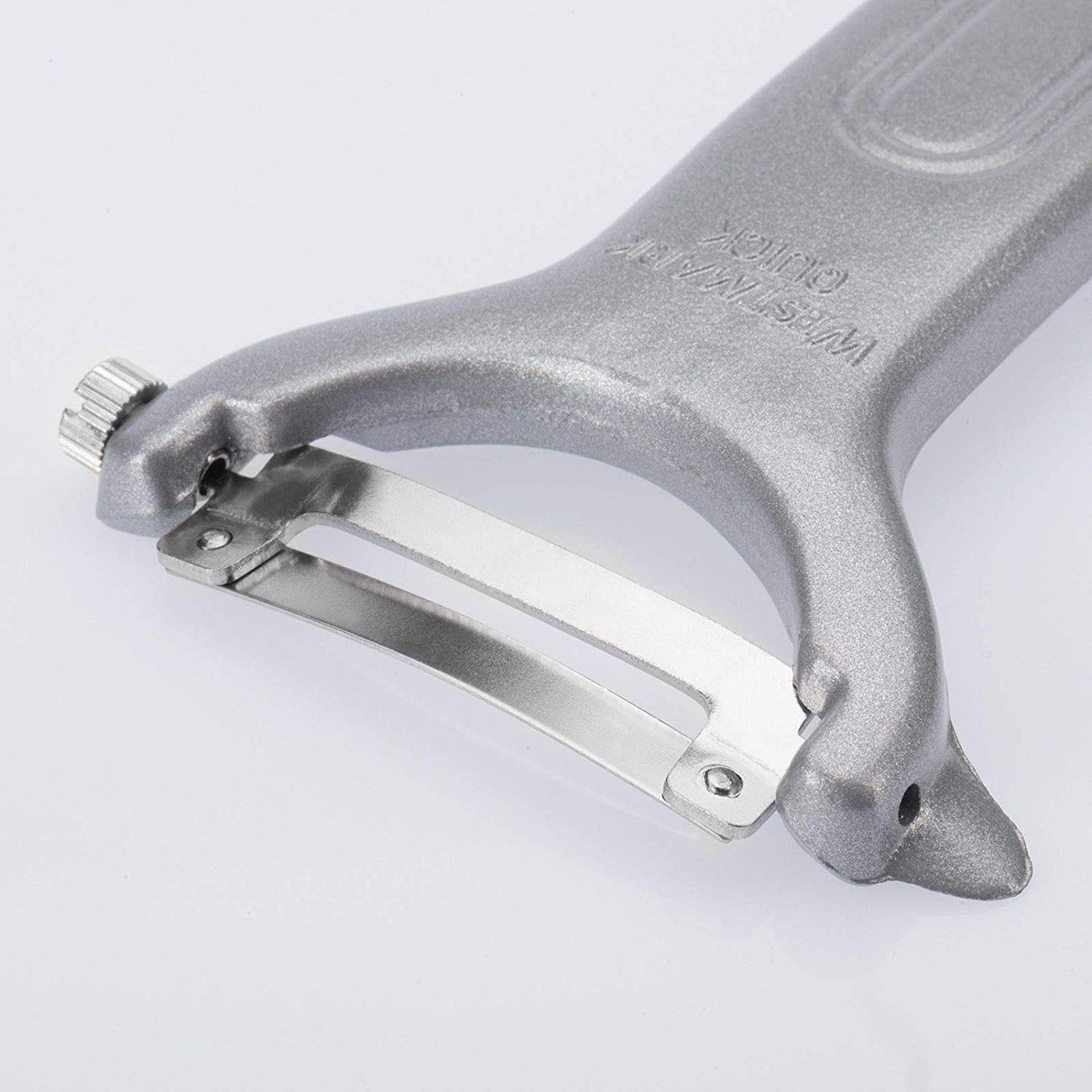Westmark Vegetable/Asparagus Swivel Peeler, Quick, Curved Stainless Steel Blade, Aluminium Coating, 60952270 - Image 3