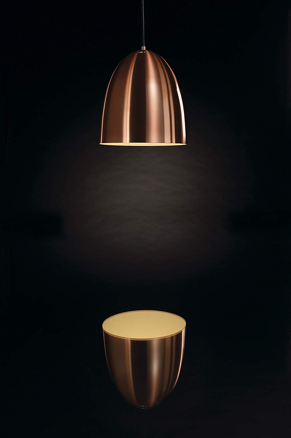 SLV Pendant Light para Cone 30 / Living-Room lamp, Indoor Lighting, Dining Room Drop Light, LED, Ceiling Light / E27 60W Copper - Image 3