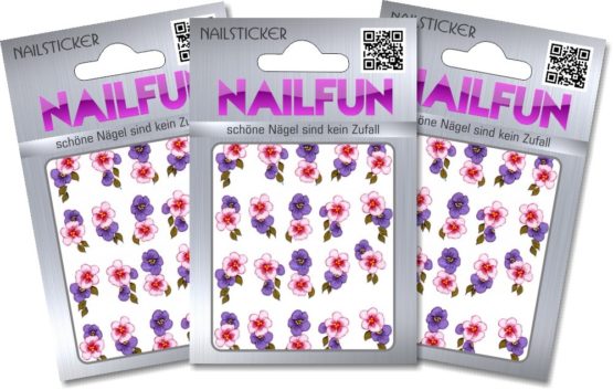 Nailfun 1 Sheet One Stroke Nail Stickers BLE 1023 Nail Sticker Nail Art ...