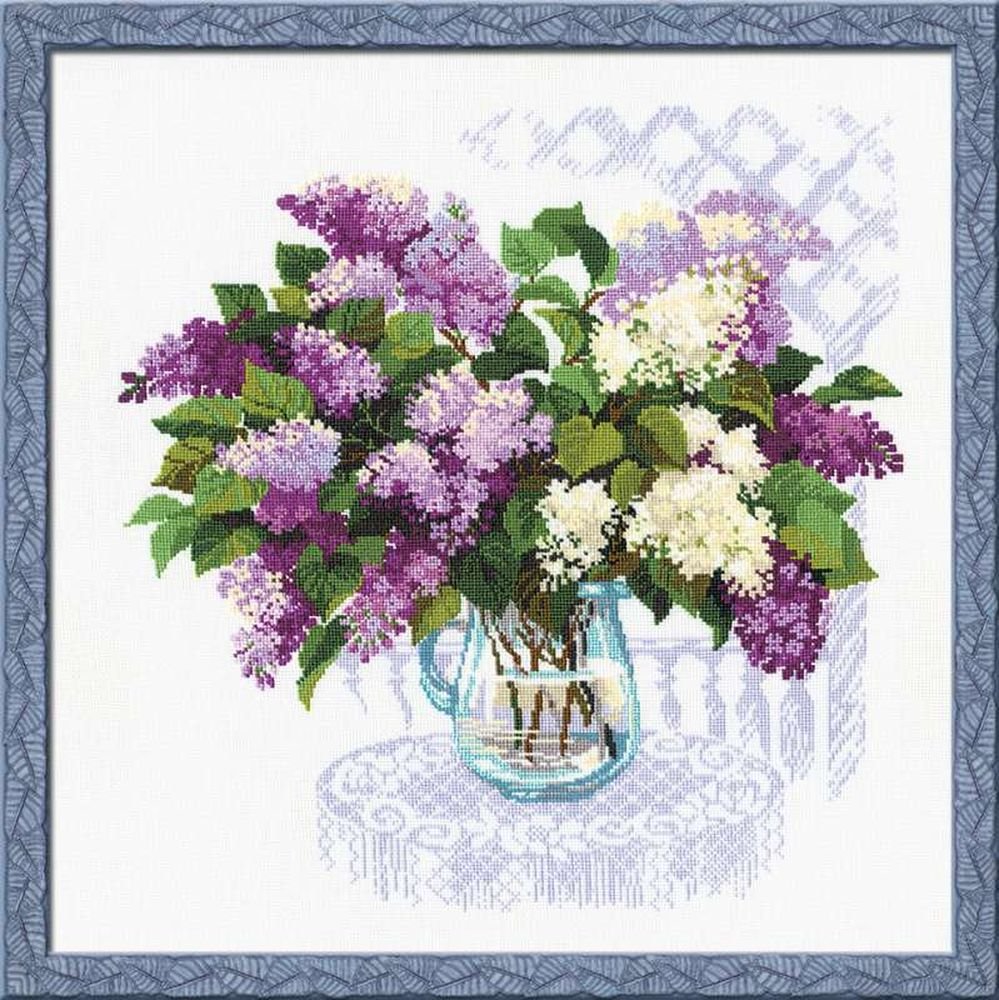 RIOLIS Cross Stitch Kit - 900 - Lilac Bouquet, Multi, 45cm x 45cm